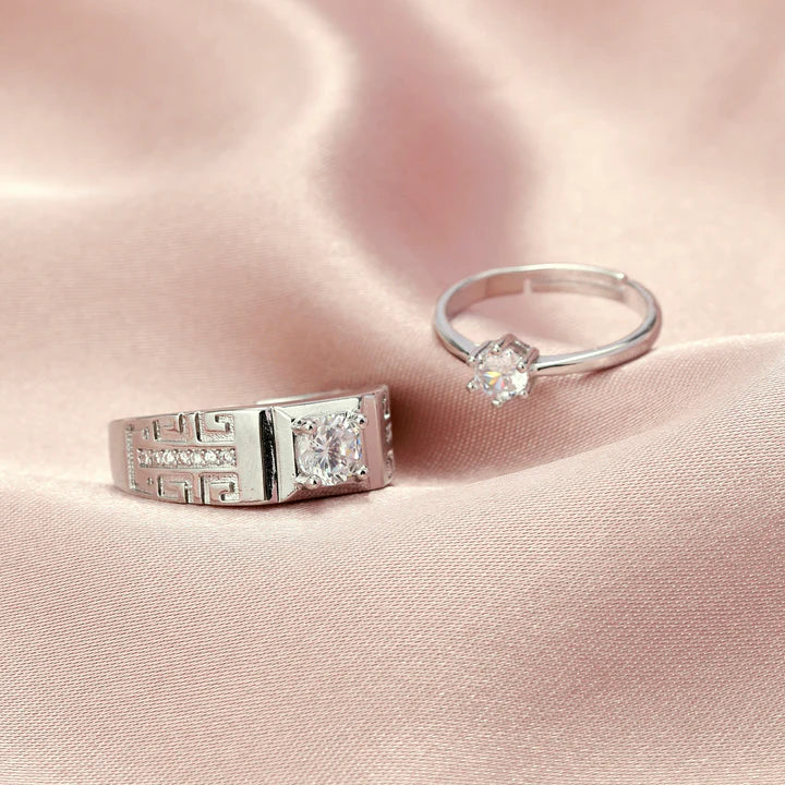 Eternal Love Adjustable Couple Rings – Symbol of Love & Commitment 💍