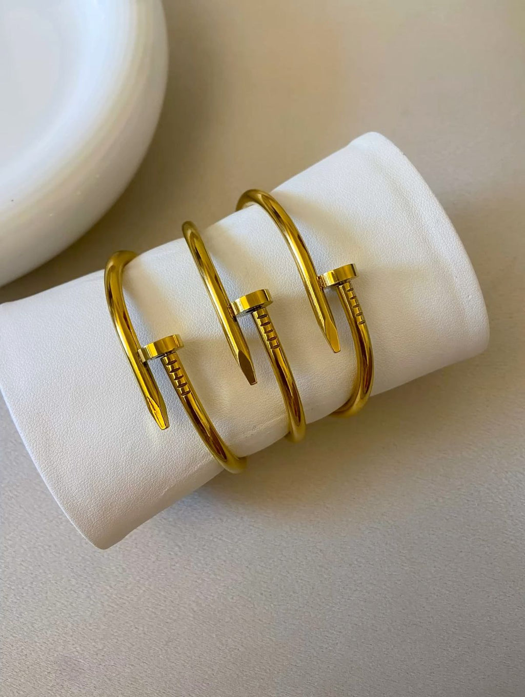 Nail Bangle Stainless Steel