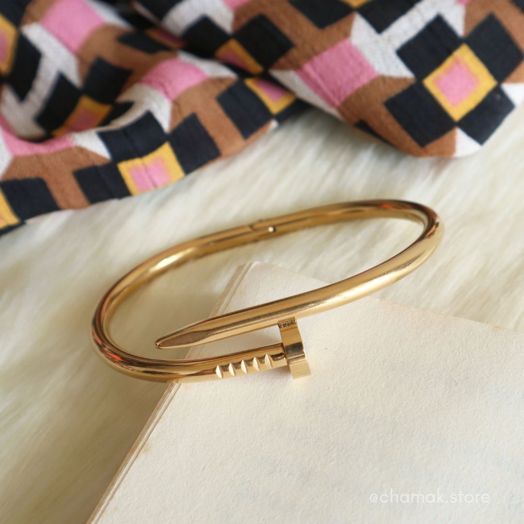 Nail Bangle Stainless Steel